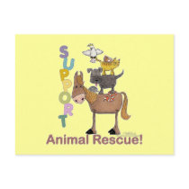 Support Animal Rescue Post Cards