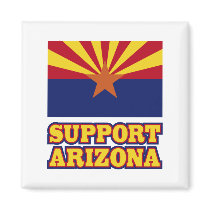 Support Arizona Refrigerator Magnet