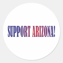 Support Arizona! Round Stickers