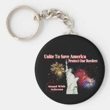 Support Arizona SB 1070 - Unite to Save America Key Chains
