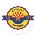 Support Arizona Round Stickers
