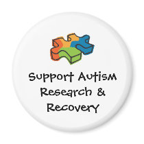 Support Autism Research & Recovery magnets by rsblock Support Autism Research & Recovery magnets