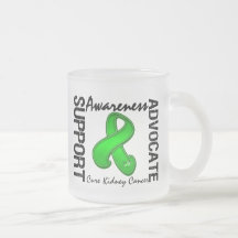 Support Awareness Advocate Cure Kidney Cancer Mugs