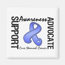 Support Awareness Advocate Cure Stomach Cancer Fridge Magnet