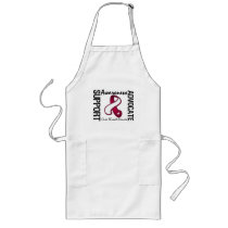 Support Awareness Advocate Cure Throat Cancer Apron