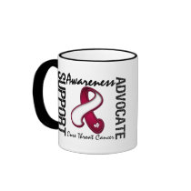 Support Awareness Advocate Cure Throat Cancer Coffee Mugs