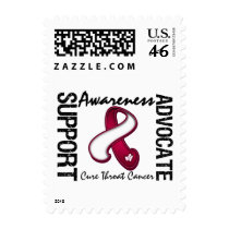 Support Awareness Advocate Cure Throat Cancer Postage Stamp