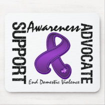 Support Awareness Advocate End Domestic Violence Mouse Pad