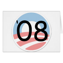 Support Barack Obama, Against Bailout cards
