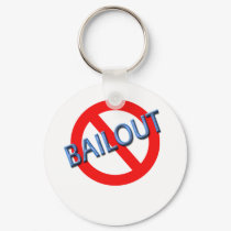 Support Barack Obama, Against Bailout keychains
