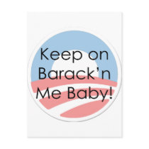 Support Barack Obama, Against Bailout postcards