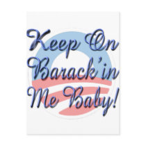 Support Barack Obama, Against Bailout postcards
