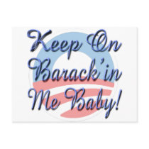 Support Barack Obama, Against Bailout postcards