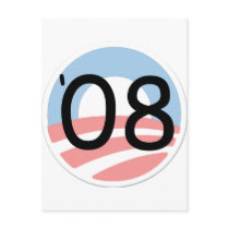 Support Barack Obama, Against Bailout postcards