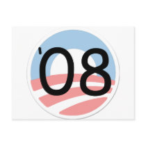 Support Barack Obama, Against Bailout postcards