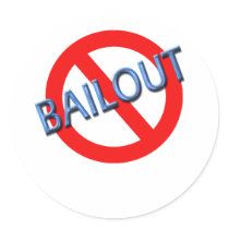 Support Barack Obama, Against Bailout stickers