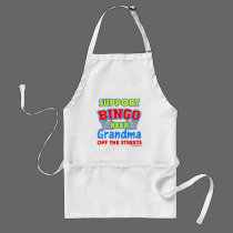 Support Bingo Grandma aprons