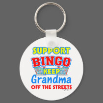 Support Bingo Grandma keychains