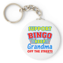 Support Bingo Grandma Key Chains