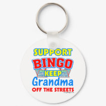 Support Bingo Grandma keychains