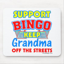 Support Bingo Grandma Mouse Mat
