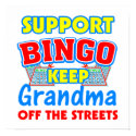 Support Bingo Grandma Posters posters