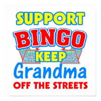 Support Bingo Grandma Posters posters