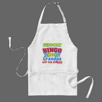 Support Bingo Grandpa aprons
