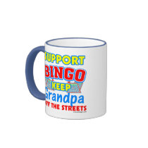 Support Bingo Grandpa mugs
