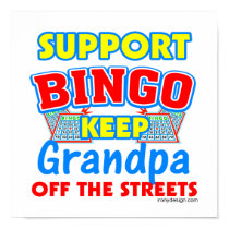 Support Bingo Grandpa Posters posters