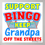 Support Bingo Grandpa Posters posters