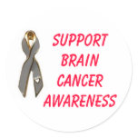 SUPPORT BRAIN CANCER AWARENESS STICKER