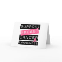 Support Breast Cancer Awareness cards by cancerapparel Support Breast Cancer Awareness cards