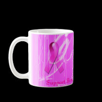 Support Breast Cancer Awareness - Pink Rain Cure mugs