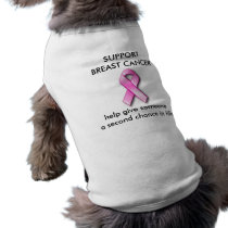 SUPPORT BREAST CANCER Dog T-Shirt
