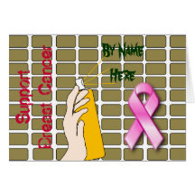 Support Breast Cancer Graffiti Card