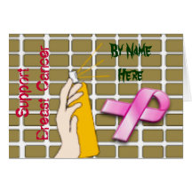 Support Breast Cancer Graffiti Card