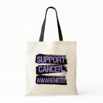 Support Cancer Awareness Grunge bags