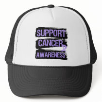 Support Cancer Awareness Grunge hats