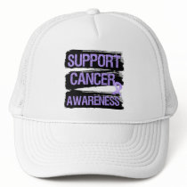Support Cancer Awareness Grunge hats