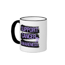 Support Cancer Awareness Grunge mugs
