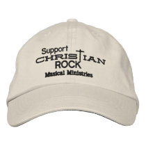 Support Christian Rock embroidered hats