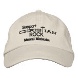 Support Christian Rock embroidered hats