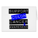 Support Colon Cancer Awareness Card