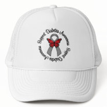 Support Diabetes Awareness Butterfly Ribbon hats