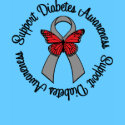 Support Diabetes Awareness Butterfly Ribbon t-shirts