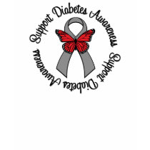 Support Diabetes Awareness Butterfly Ribbon t-shirts
