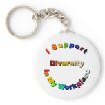 Support Diversity in My Workplace Keychain