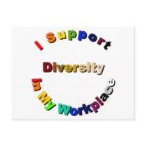 Support Diversity in My Workplace Postcard