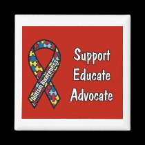 "Support, Educate, Advocate" magnets by kokobaby "Support, Educate, Advocate" magnets